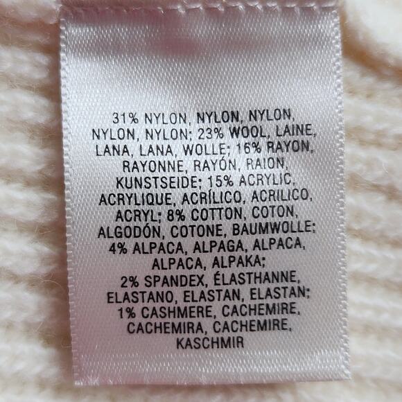 Anthropologie Sonoran Sweater Dress in Ivory | Women Size L | Cowl Neck - Picture 9 of 9